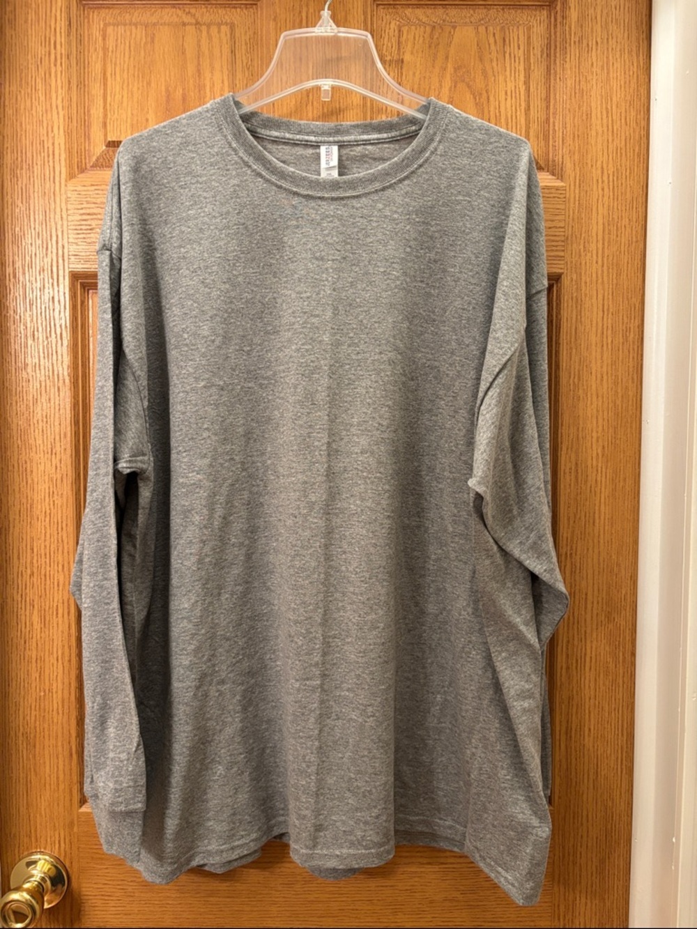 Jerzees Men's Long-Sleeve Crewneck Shirt - Gray